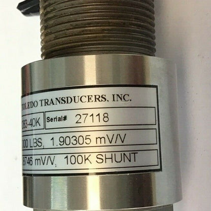 TOLEDO TRANSDUCERS  SS1283-40K 40,000LBS CAPACITY 100K SHUNT