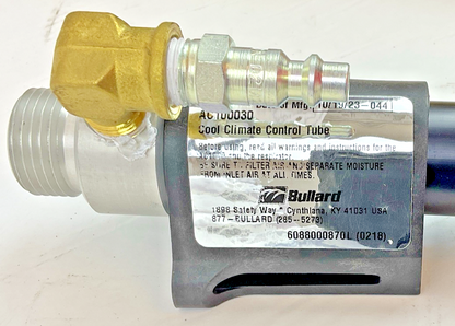BULLARD AC100030 COOL CLIMATE CONTROL TUBE