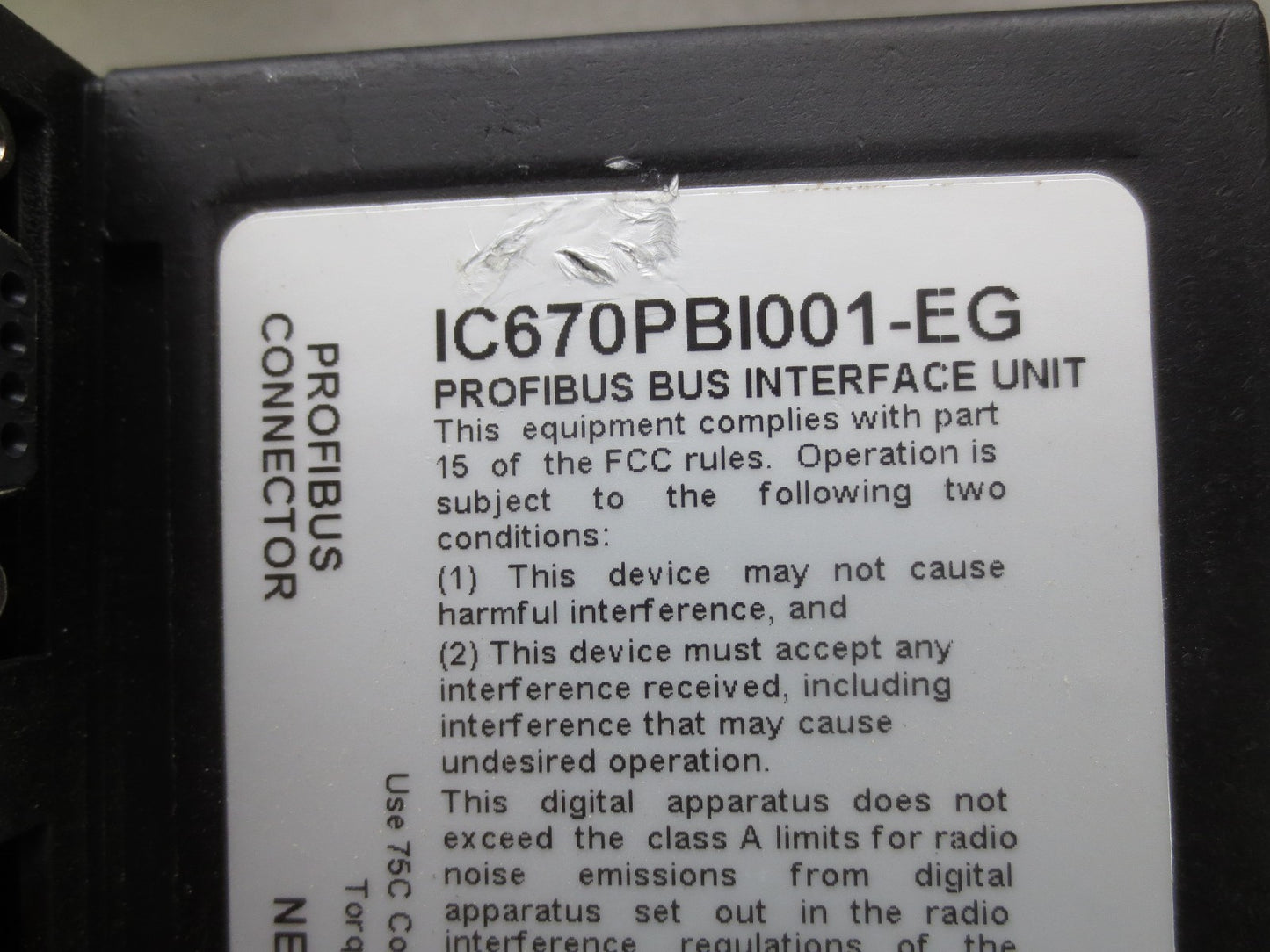 FANUC IC670PBI001-EG PROFIBUS DP + IC670MDL730K + IC670MDL640L + IC670CHS002F
