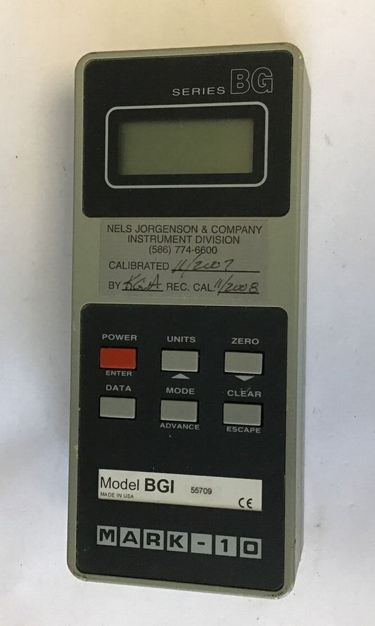 MARK-10 MODEL BGI SERIES BG CONTROLLER/DISPLAY ONLY