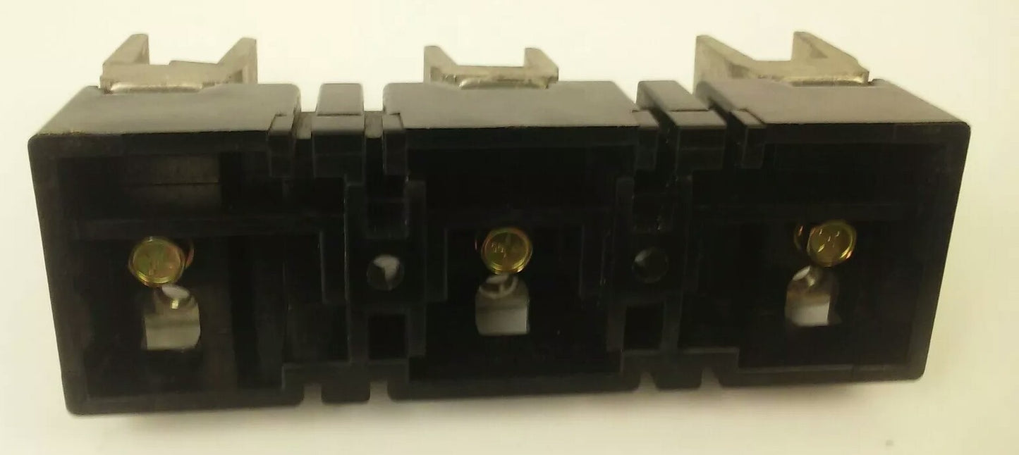 ALLEN BRADLEY 40023-418-02 FUSE BLOCK, 3P, 100A, 600V,4002341802,MISSING 3 BOLTS