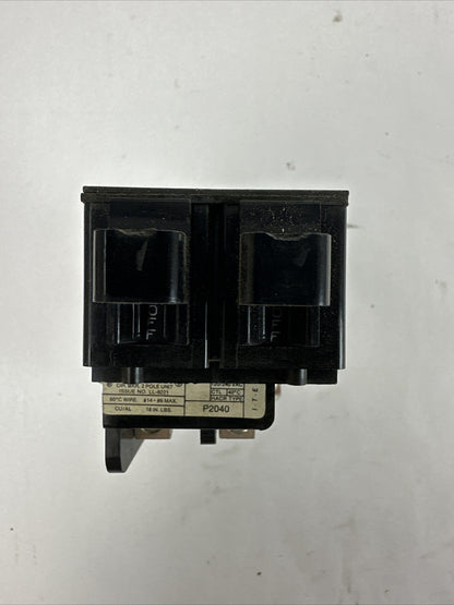 SIEMENS ITE P2040 PUSHMATIC 20/40AMP CIRCUIT BREAKER 2POLE 120VAC