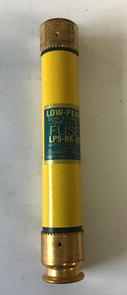 BUSSMAN COOPER LPS-RK-20 FUSE CLASS RK1 CURRENT LIMITING 20A ***LOTOF10***