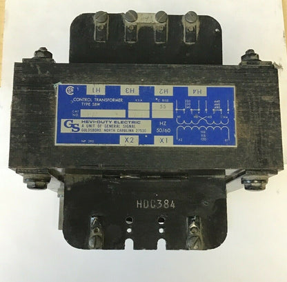 GENERAL SIGNAL W750 CONTROL TRANSFORMER KVA.750 50/60HZ 480V TYPE SBW