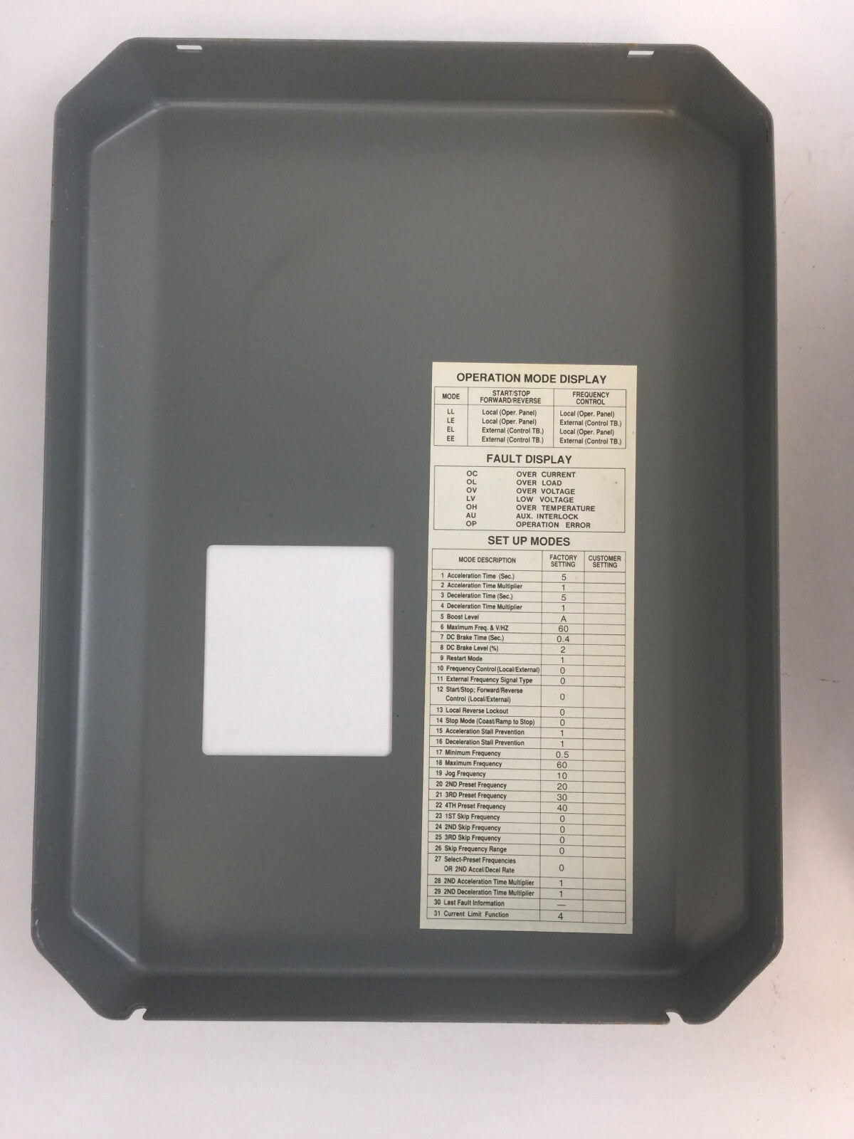 ALLEN BRADLEY 1333-BAB SER C ADJUSTABLE FREQUENCY AC DRIVE OUTPUT 4.8KVA 460VAC