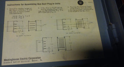 WESTINGHOUSE BP-EA CIRCUIT BREAKER ENCLOSURE w/ 20A CIRCUIT BREAKER
