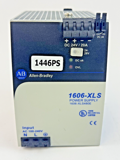 ALLEN-BRADLEY - 1606-XLS480E SER. A - POWER SUPPLY - 480 W, 24 VDC