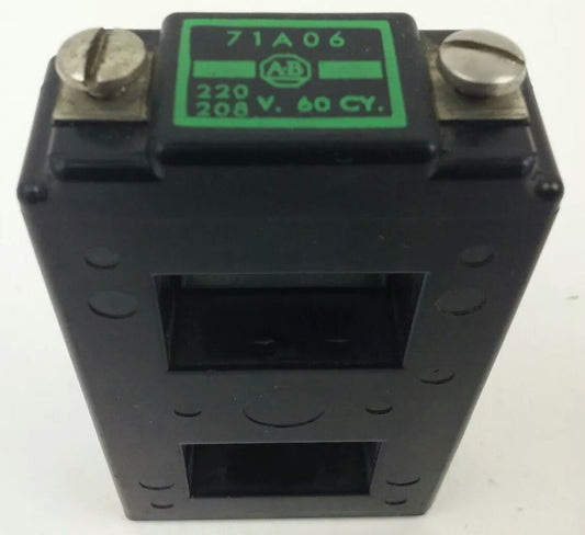 ALLEN BRADLEY 71A06, COIL, 208-220 @ 60HZ, SIZE 1, USED GREAT CONDITION