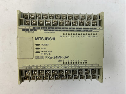 MITSUBISHI FXos-24MR-UA1/UL PROGRAMMABLE CONTROLLER 100-240VAC 50/60HZ 2.5A 25VA