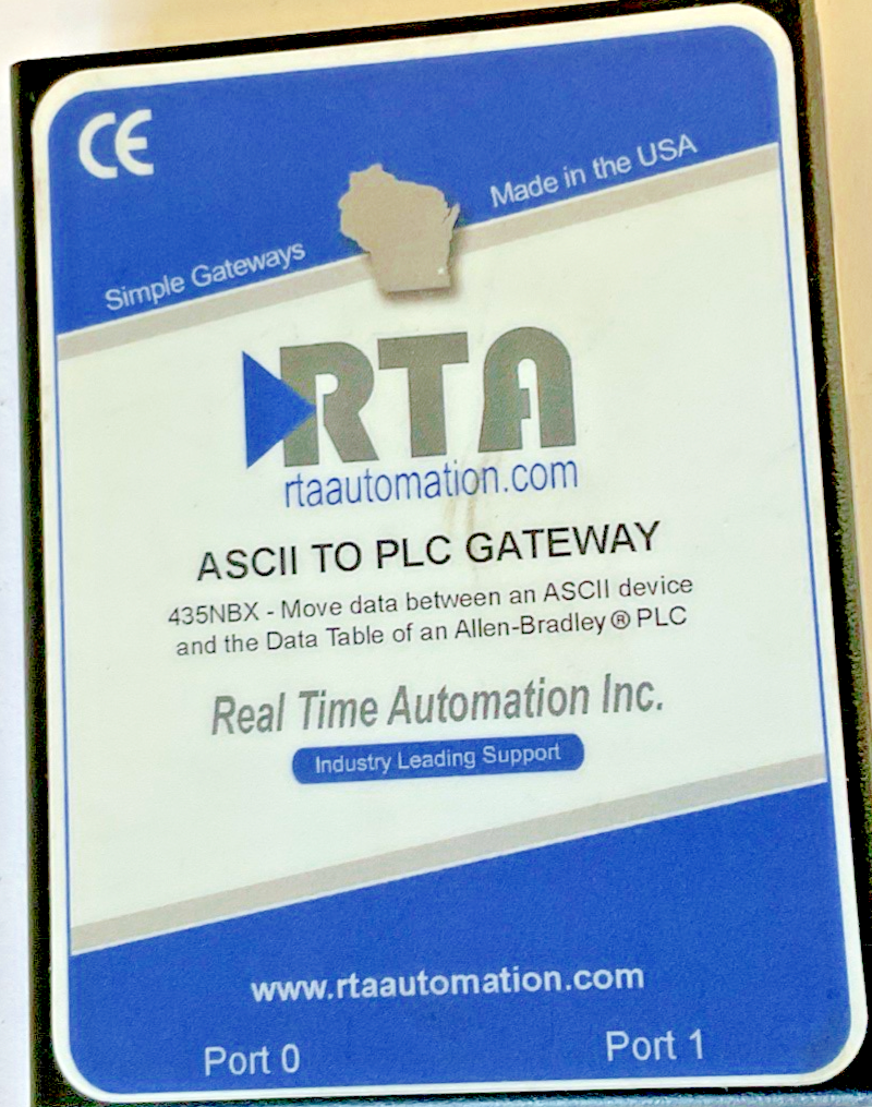 REAL TIME AUTOMATION ASCII GATEWAY 435NBX