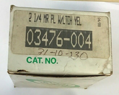 MACKWORTH G. REES 03476-004 PUSHBUTTON 2 1/4IN YELLOW PLUNGER W/ LATCH