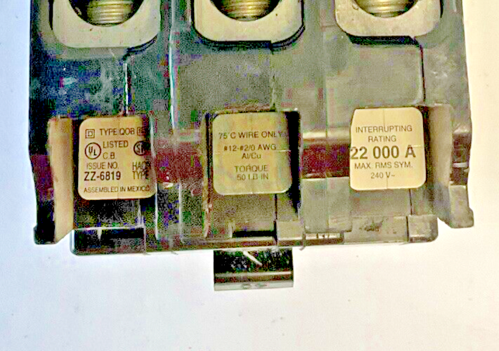 SQUARE D QOB340VH CIRCUIT BREAKER 40A 22K 240VAC