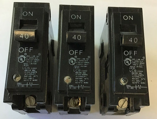 LCB CORP.  CIRCUIT BREAKER LB140 120/240VAC ***LOTOF3***