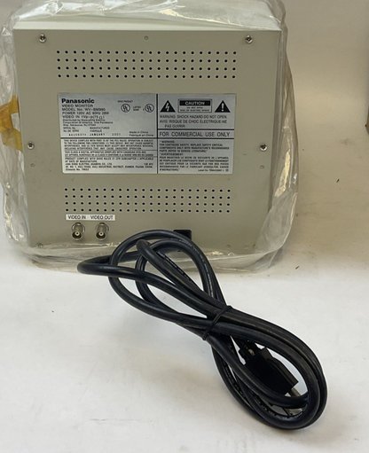 PANASONIC WV-BM990 VIDEO MONITOR 120VAC 60HZ 28W