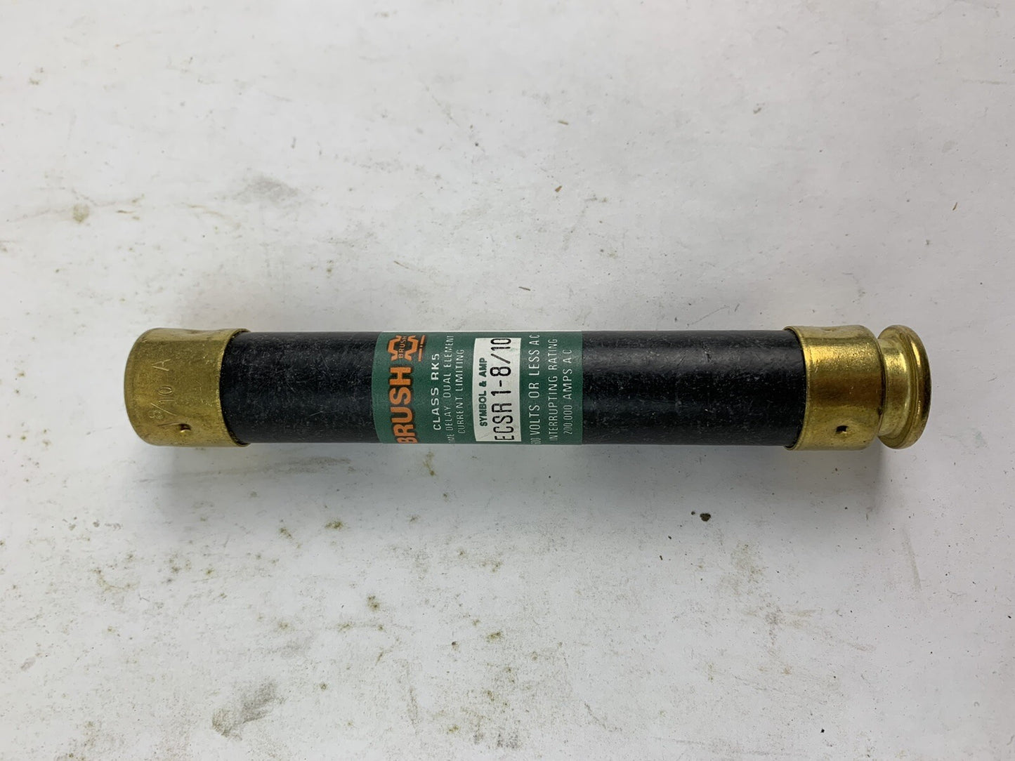 Brush Reliance Time-Delay Dual-Element ECSR1-8/10 1 8/10A 600V Fuse "Lot of 10"