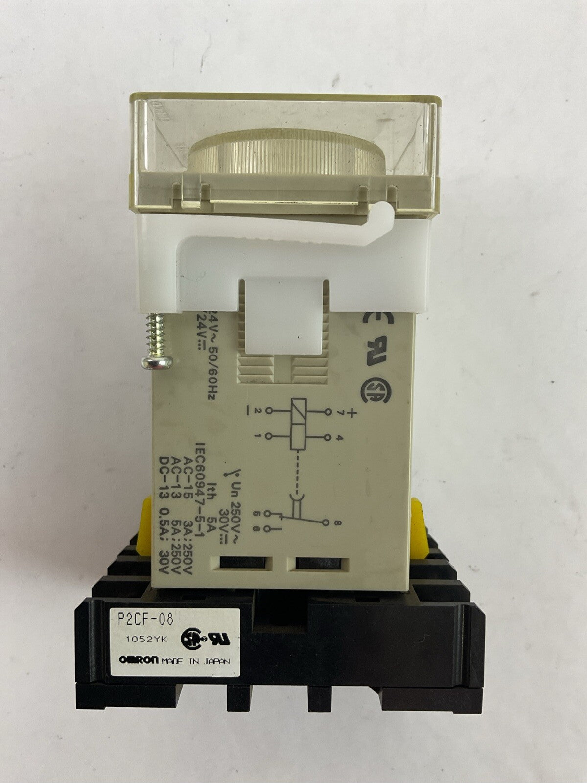 OMRON H3CR-H8RL TIME DELAY RELAY 24VDC/AC 50/60HZ P2CF-08 RELAY SOCKET