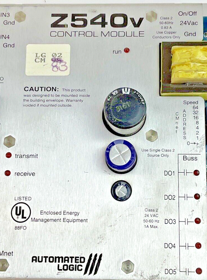 AUTOMATED LOGIC Z540V CONTROL MODULE 50-60HZ 24VAC