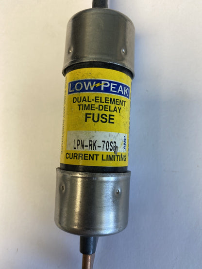 Bussmann Low-Peak LPN-RK-70SP 70A 250V Fuse "Lot of 2"