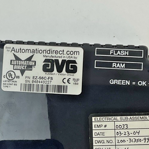 AUTOMATION DIRECT EZ-S6C-FS OPERATOR PANEL  24VDC