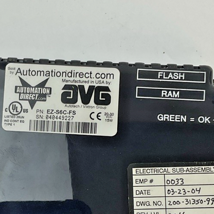 AUTOMATION DIRECT EZ-S6C-FS OPERATOR PANEL  24VDC