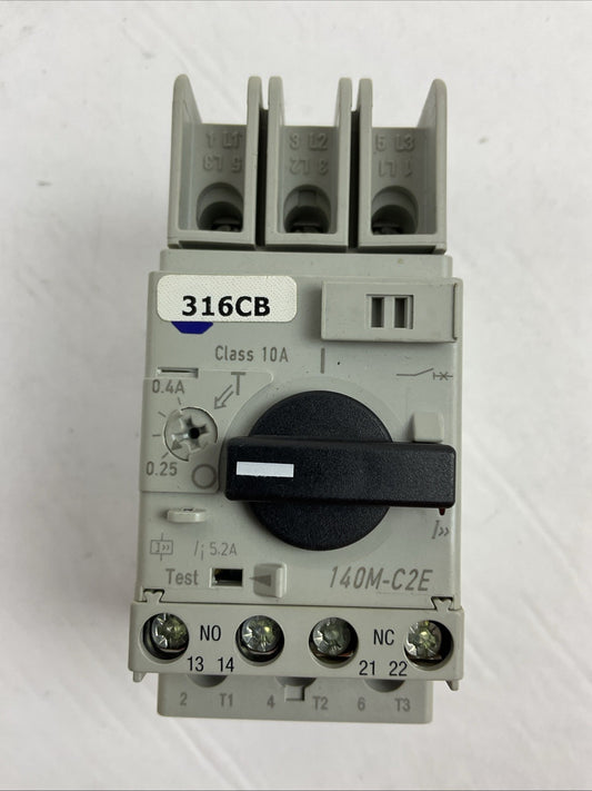ALLEN-BRADLEY 140M-C2E-A40 SER C MOTOR CIRCUIT BREAKER 140M-C-AFA11 140M-C-TE1