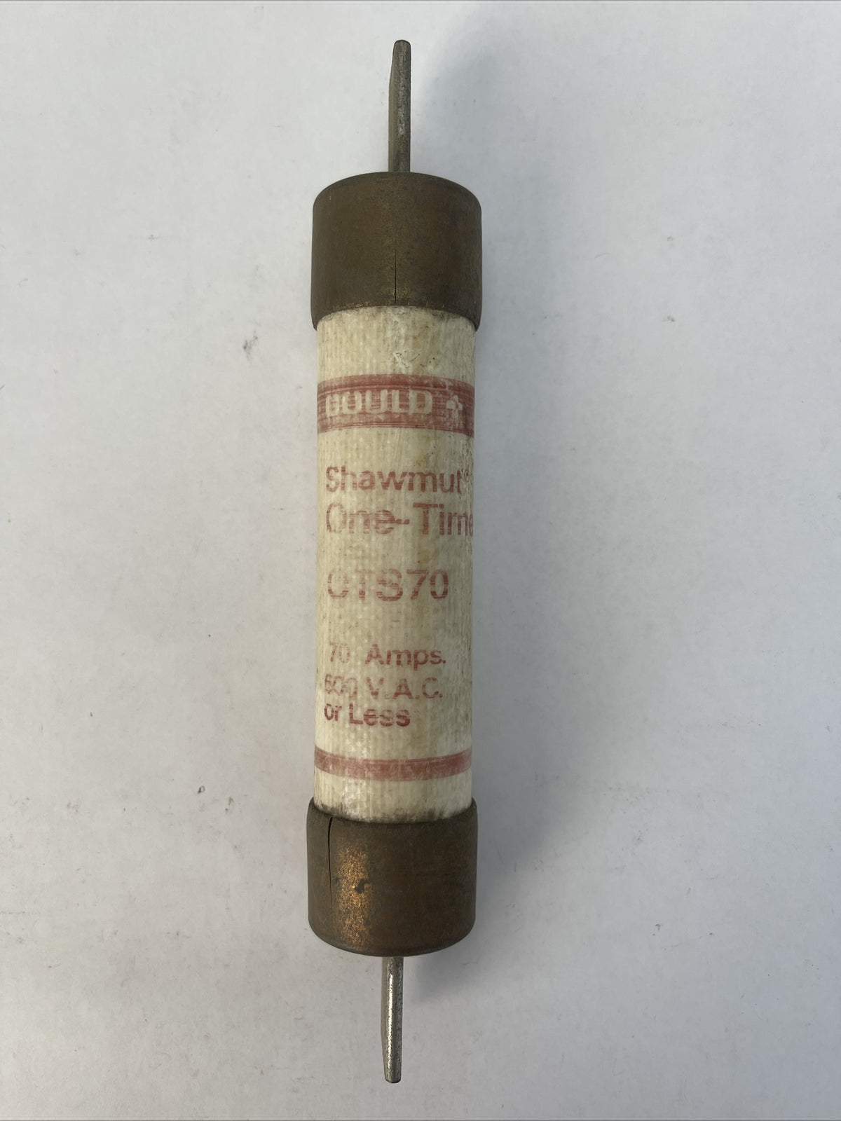 GOULD SHAWMUT OTS70 ONE-TIME FUSE 70AMP 600VAC (LOT OF 6)