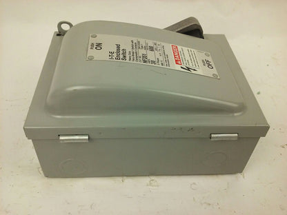 SIEMENS I-T-E NF351 H.D. ENCLOSED SWITCH, 30A, 3PH, 600V, TYPE 1 INDOOR, NEW