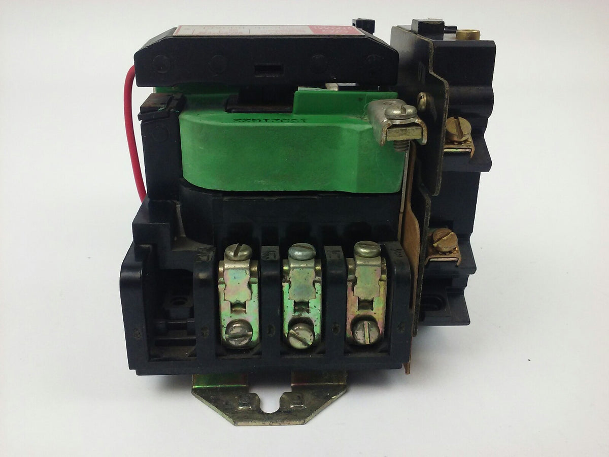 GENERAL ELECTRIC, CR206J100ACE, STARTER, SIZE 0, 600V, 18A, 1PH, 120V COIL, USED