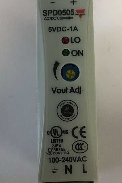 CARLO GAVAZZI SPD05051 AC/DC CONVERTER 5VDC-1A 100-240VAC