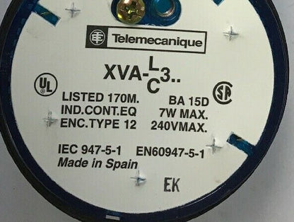 TELEMECANIQUE XVAC361 STACKABLE LIGHT BLUE LENS