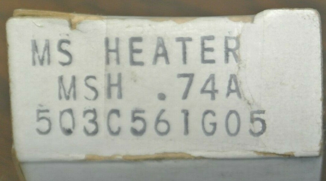 LOT of 4 / CUTLER-HAMMER OVERLOAD HEATER ELEMENTS MSH.5A (2), MSH.74A, MSH1.3A