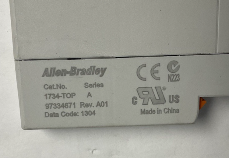 ALLEN BRADLEY 1734-IB8 PLC MODULE SER.D W/1734-TOP BASE SER.A ***LOTOF3***
