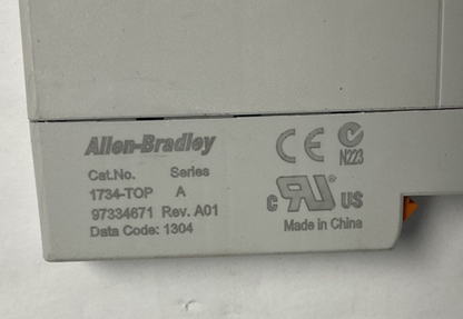 ALLEN BRADLEY 1734-IB8 PLC MODULE SER.D W/1734-TOP BASE SER.A ***LOTOF3***