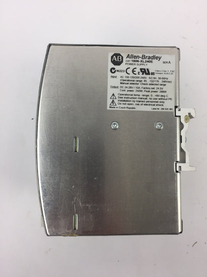ALLEN BRADLEY 1606-XL240E POWER SUPPLY SER A OUTPUT DC 24-28V 10 A