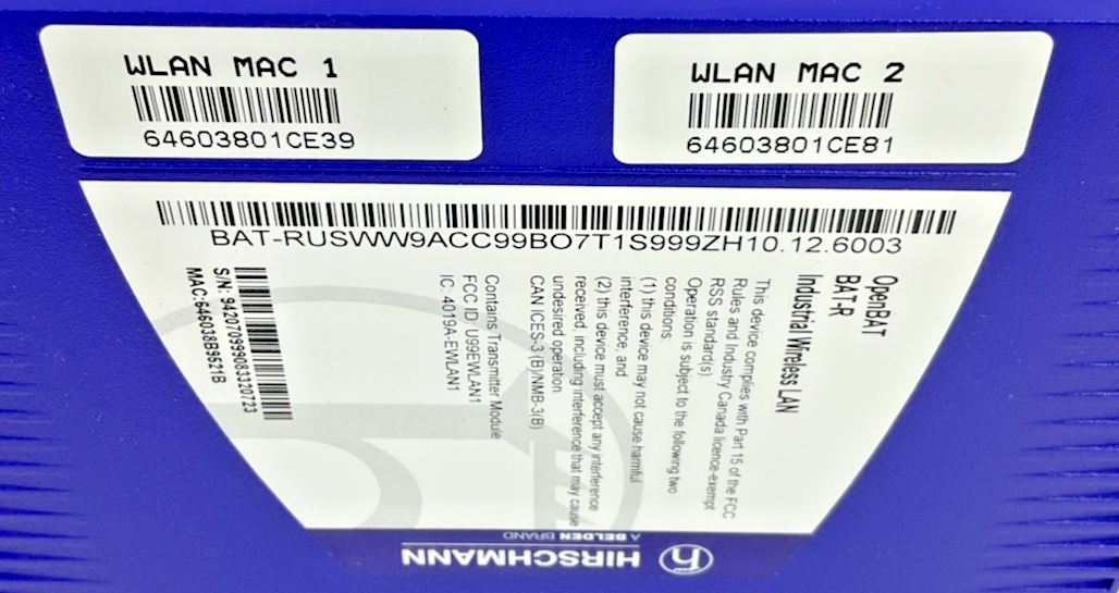 HIRSCHMANN BAT-RUSWW9ACC99BO7T1S999ZH10.126003 NETWORK MODULE