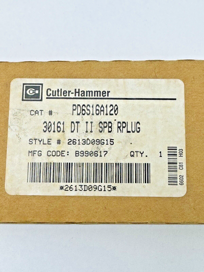 CUTLER-HAMMER - PDS16A120 -  DIGITRIP RMS RATING PLUG - 1200 AMP - NEW OLD STOCK