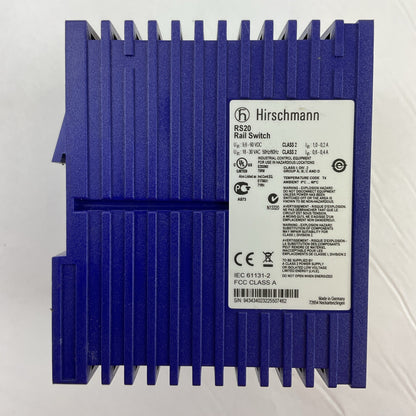HIRSCHMANN RS20-1600T1T1SDAEHH07.1.01 ETHERNET RAIL SWITCH