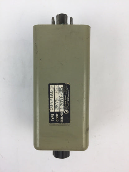 GW EAGLE SIGNAL CG421A6 TIME DELAY RELAY 120V 60HZ 120 SECONDS