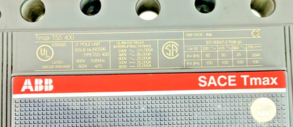 ABB T5S 400 CIRCUIT BREAKER 400A 600V 50/60HZ SACE TMAX