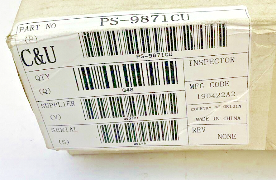 C&U WB1630082-1 WATER PUMP BEARING PS-9871CU ****LOT OF 48****