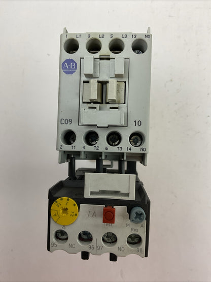 ALLEN BRADLEY STARTER (100-C09Z*10 SER A COIL 24VDC + 193-TAB24 1.6-2.4A)