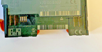 B&R AUTOMATION PLC MODULE OUTPUT X20DO6322 REV.H0 X20BM11 REV.G0