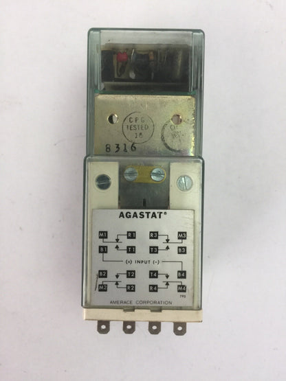 AGASTAT ETR14D3I002 RELAY COIL 125VDC TIMING 2-60 MIN.