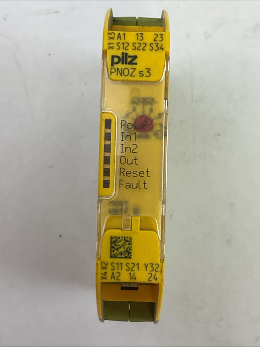 PILZ PNOZ s3 24VDC 2n/o SAFETY RELAY