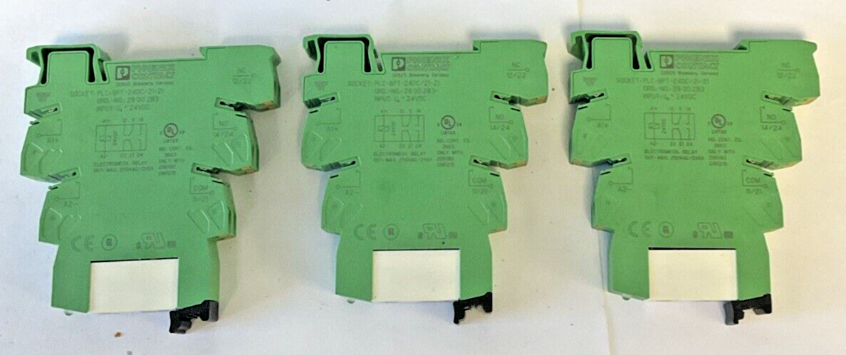 PHOENIX CONTACT PLC-BPT-24DC/21-21 RELAY 24VDC ***LOTOF3***