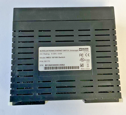 MURR ELEKTRONIK MES 10/100 SWITCH 30V 0.6A