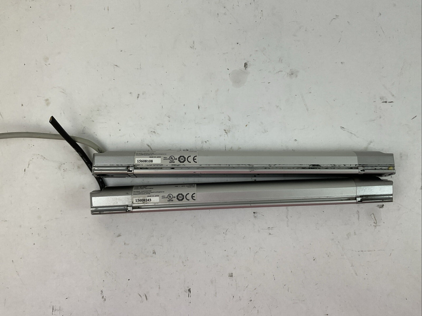 KEYENCE SL-C16H-T TRANSMITTER SL-C16H-R RECEIVER 24VDC LIGHT CURTAIN