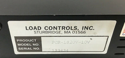 LOAD CONTROLS INC.PCR-1820V-10V LOAD CONTROLS 120VAC