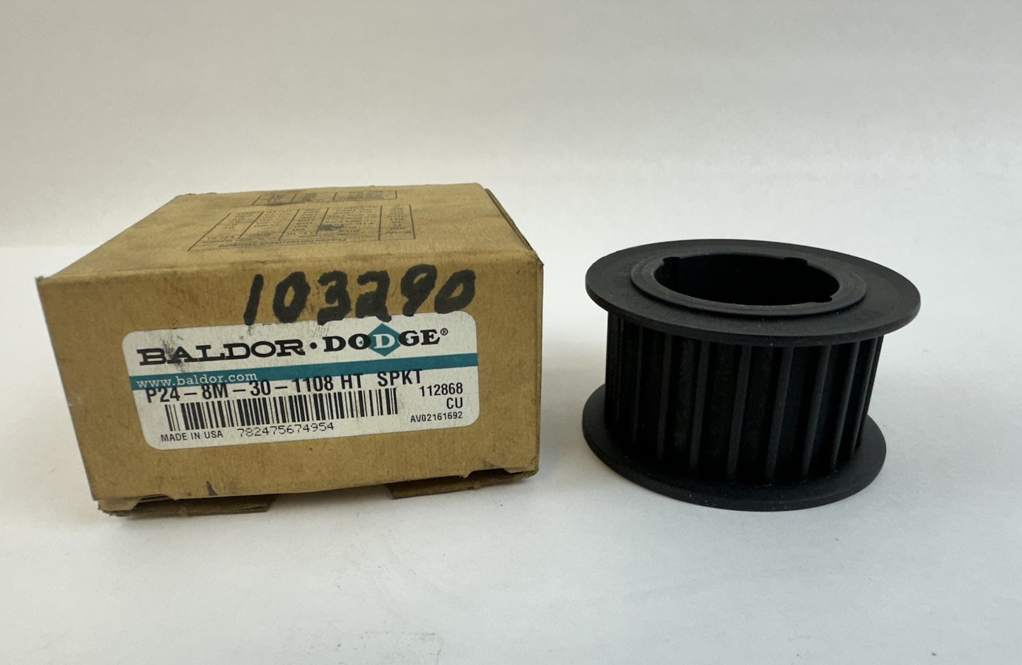 BALDOR DODGE P24-8M-30 1108 HT T HIGH TORQUE DRIVE BELT SPROCKET 112868