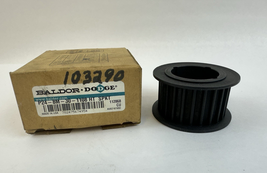 BALDOR DODGE P24-8M-30 1108 HT T HIGH TORQUE DRIVE BELT SPROCKET 112868